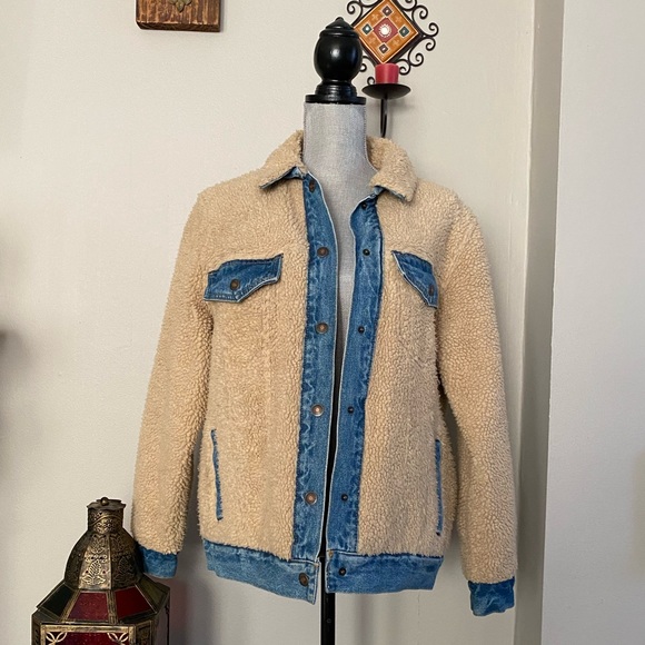 Denim Sherpa Jacket Forever 21 Reversible Denim Jacket Forever 21